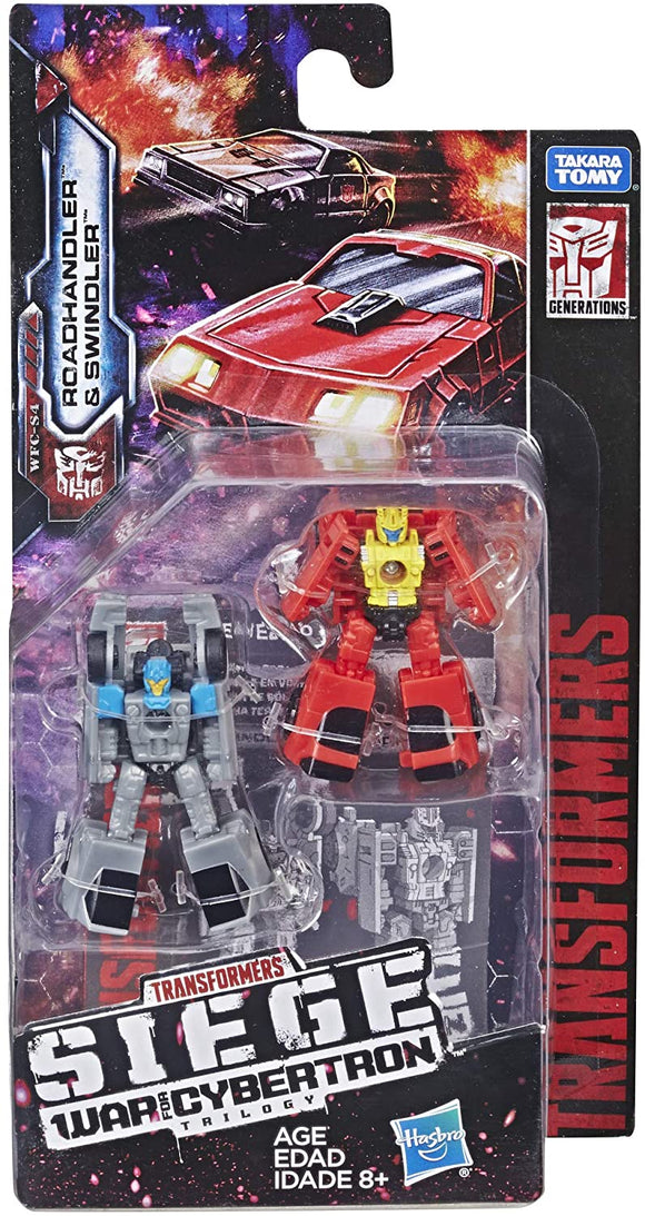 Transformers Generations Micromasters War For Cybertron: Siege - Race Car Patrol [Roadhandler & Swindler]  (WFC-S4)