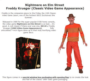 Nightmare On Elm Street - 7" Scale Action Figure - Classic Video Game Appearance: Freddy Krueger