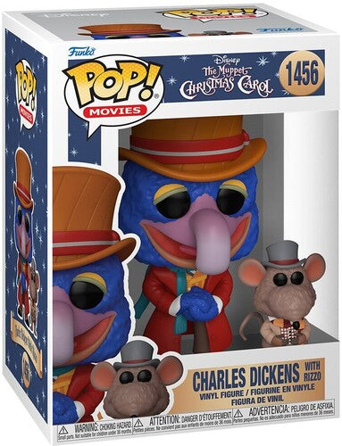 Funko POP! Movies: The Muppets Christmas Carol - Charles Dickens with RIzzo [#1456]