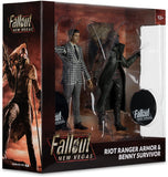 McFarlane: Fallout : New Vegas: 2-Pack - 7" Riot Ranger Armor & Benny Survivor
