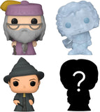 Funko Bitty POP! Harry Potter: Harry Potter - Albus Dumbledore, Nearly Headless Nick, Minerva McGonagall & Mystery Chase Figure 4-Pack