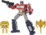Transformers Generations Deluxe War For Cybertron: Trilogy - Optimus Prime Battle 3-Pack with Enerax and Sheeldron