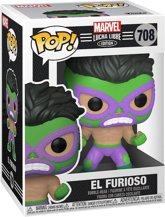 Funko POP! Marvel: Lucha Libre - El Furioso (Hulk) [#708]