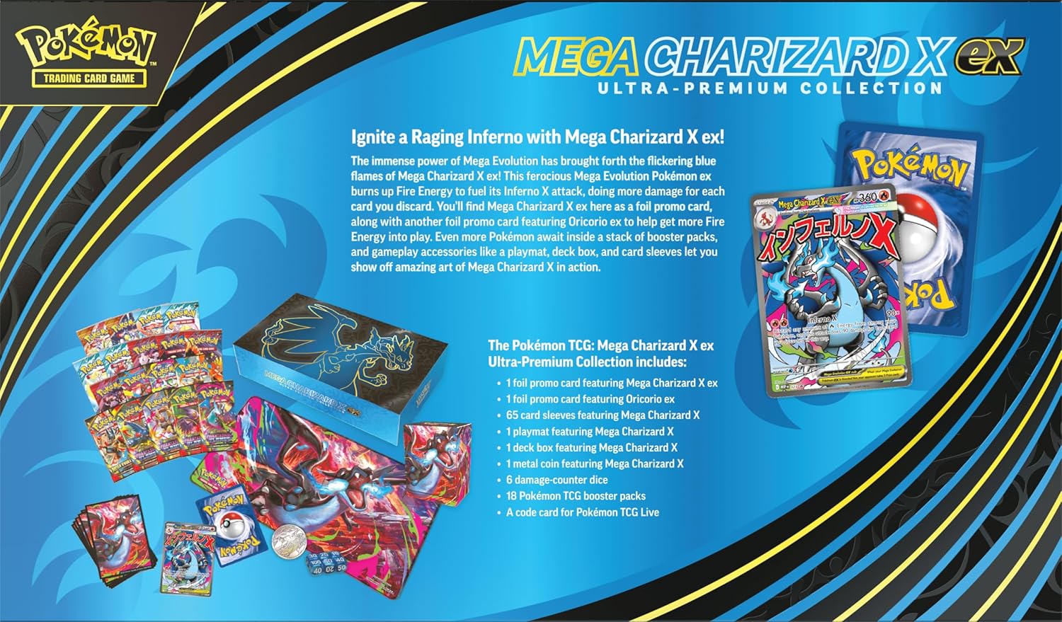 Pokémon TCG: Ultra-Premium Collection: Mega Charizard X ex Ultra-Premi –  Transfan2's Shop 'N Look
