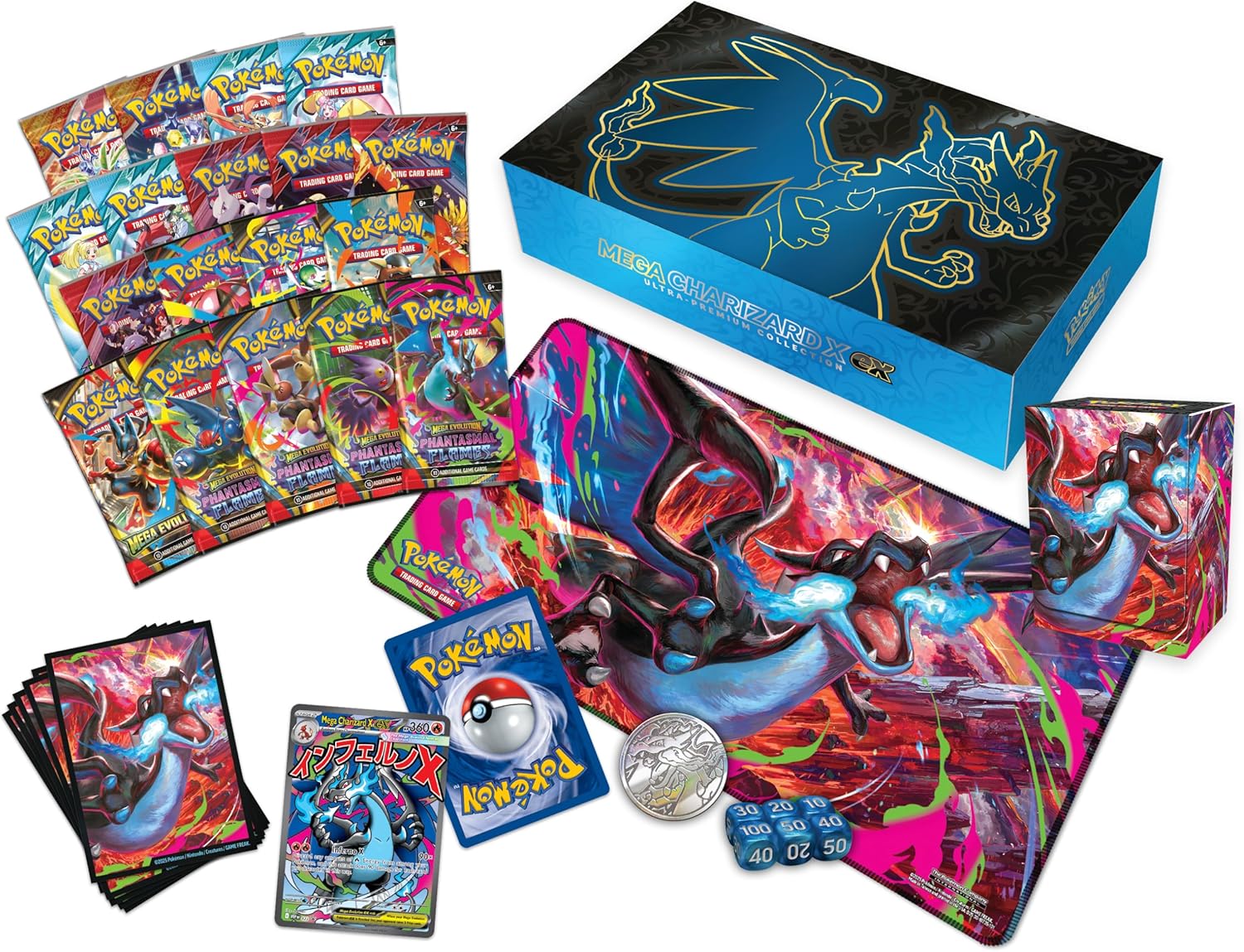 Pokémon TCG: Ultra-Premium Collection: Mega Charizard X ex Ultra-Premi –  Transfan2's Shop 'N Look