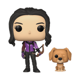 Funko POP! Marvel: Hawkeye - Kate Bishop with Lucky the Pizza Dog [#1212]