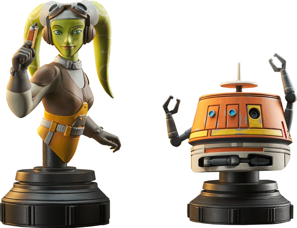 Star Wars: Rebels: Diamond Select Mini-Bust - Hera And Chopper Bust 2-pack