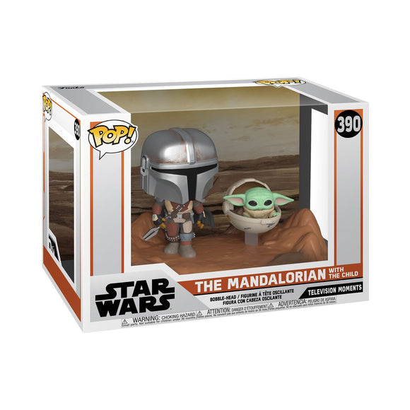 Funko POP! Moment Star Wars: The Mandalorian - The Mandalorian with The Child [#390]
