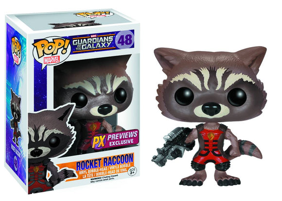 Funko POP! PX Previews Exclusive Marvel: Guardians of the Galaxy Exclusive - Rocket Raccoon [#48]