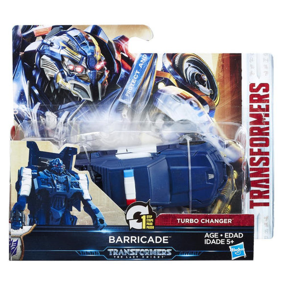 Transformers The Last Knight : 1 Step Turbo Changers : Barricade