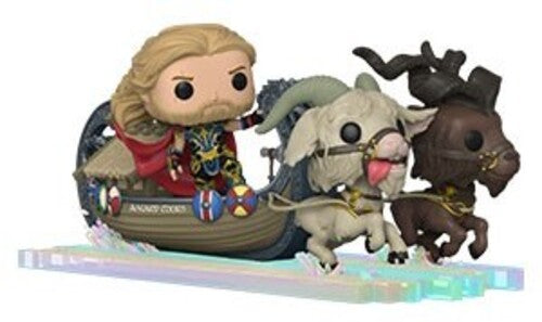 Funko POP! Super Deluxe Rides Marvel: Thor: Love and Thunder - Goat Boat with Thor, Toothgnasher & Toothgrinder [#290]