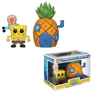 Funko POP! Town: Spongebob Squarepants - Spongebob with Gary & Pineapple House [#02]