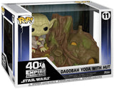 Funko POP! Town Star Wars - The Empire Strikes Back 40th: Dagobah Yoda with Hut [#11]