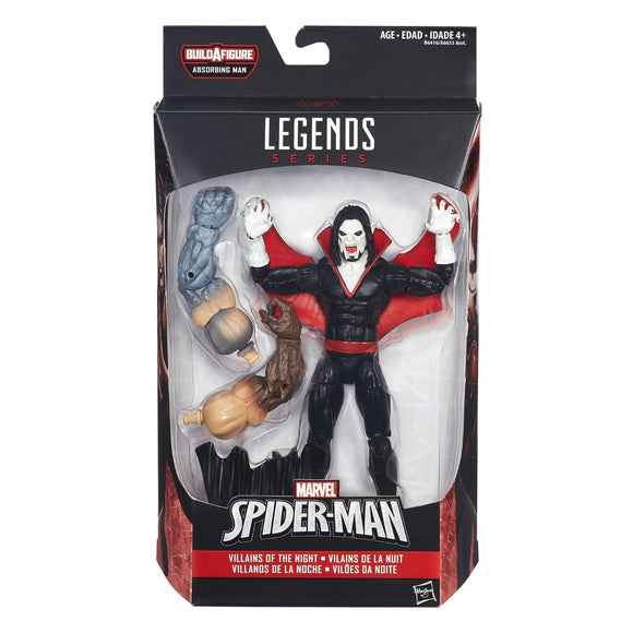 Marvel Legends: Spider-Man (Absorbing Man BAF) -  Morbius (Villains  of the Night)