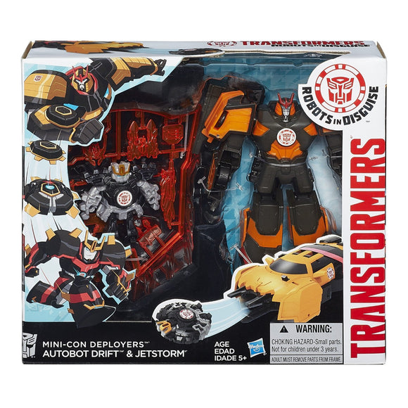 Transformers Robots In Disguise Mini-Con Deployers : Drift & Jetstorm