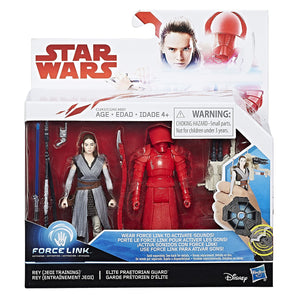 Star Wars Episode VIII The Last Jedi :  3.75" 2-Pack : Rey (Jedi Training) & Elite Praetorian Guard)