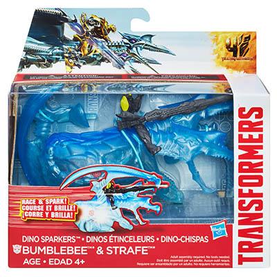 Transformers Age of Extinction Dino Sparkers :  Bumblebee & Strafe