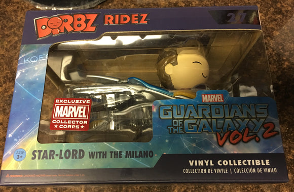 Funko Dorbz Ridez Marvel Exclusive : Guardians of the Galaxy Vol. 2 : Star-Lord with Milano