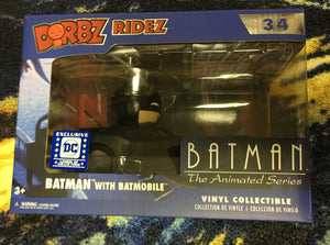 Funko Dorbz Ridez DC Exclusive : Batman Animated : Batman with Batmobile