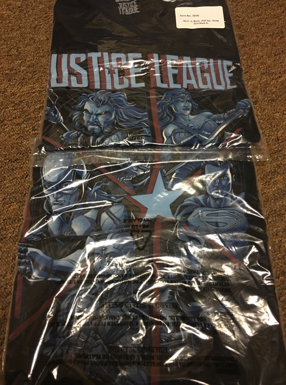 Funko DC Exclusive - Justice League : Justice League Group Shot Black (XL) T-Shirt