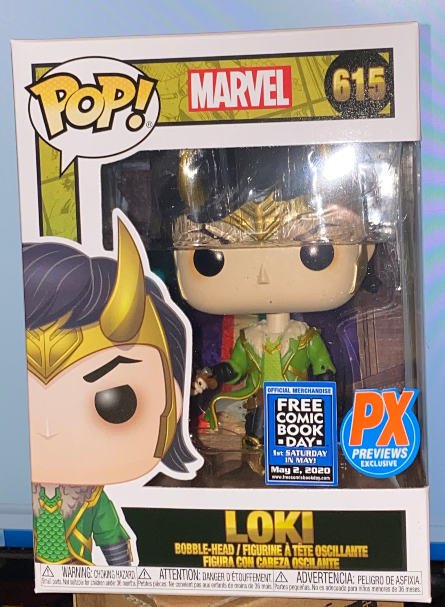 Pop! Marvel Loki (Free Comic Book Day 2020 Version) Vinyl Figure 