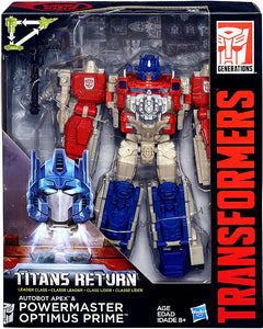 Transformers Generations Leader Titans Return : Powermaster Optimus Prime & Apex