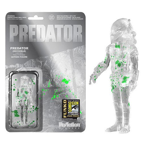 SDCC Exclusive ReAction Predator : Predator (Invisible) with Green Spatter