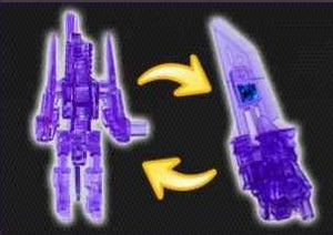 Transformers Prime Arms Micron: AM Rainbow Shield Clear Purple Blade