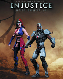 DC Collectibles Injustice 3 3/4" - Cyborg VS Harley Quinn