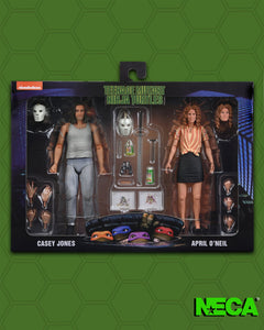 Teenage Mutant Ninja Turtles (1990 Movie): 7” Scale - Action Figure: April O'Neil & Casey Jones (Farm) 2-Pack