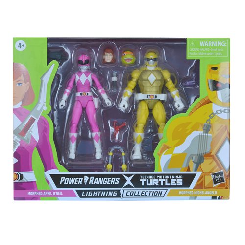 Power Rangers X Teenage Mutant Ninja Turtles: Lightning Collection - Morphed Michelangelo and Morphed April O’Neil
