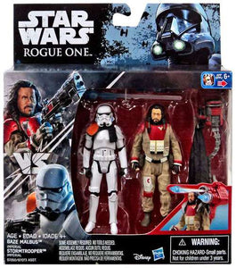 Star Wars 3.75" 2-Packs : Rogue One - Baze Malbus and Stormtrooper Officer