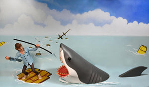 Toony Terrors: 6" Action Figures: Jaws 2-Pack - Jaws & Quint