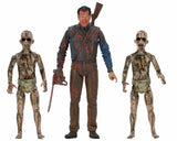 Ash vs Evil Dead : 7" Scale Action Figure - Bloody Ash vs Demon Spawn 3 Pack